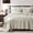 Beige, variant on Beige Cross Stitch Twin Quilt Set, Neutral Striped Lightweight Soft Bedspread, Farmhouse Rustic Coverlet, All Season Thin Comforter Bedding