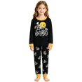 thumbnail image 4 of CAIVO Kids Halloween 2 Piece Pajama Sets Skeleton Pumpkin Print Long Sleeve O-Neck Tops & Pants Boys Girls Soft Sleepwear Pyjamas, 4 of 4
