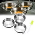 thumbnail image 1 of Stainless Steel Egg Poacher,3-Cup Poached Egg Cooker,Nonstick Egg Poacher Cups,Multi-function Egg Poaching Pan with Rack and Handle,Poached Egg Cooker For Making Poached Eggs,Pancakes,And Egg Dishes, 1 of 1