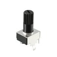 thumbnail image 3 of Uxcell 5K Ohm Variable Resistors Single Rotary Carbon Film Potentiometer 5pack, 3 of 4