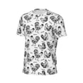 thumbnail image 6 of Wukai Retro Rooster Print Men's Short-Sleeved Mesh T-Shirt,Quick-Dry Short Sleeve Workout T-Shirt-4X-Large, 6 of 8