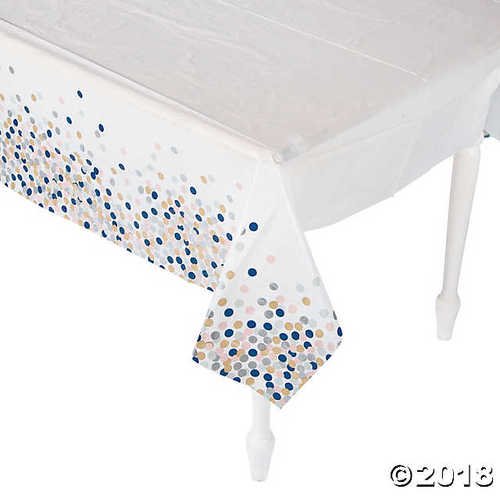 Confetti Design Plastic Tablecloth Walmart Com Walmart Com