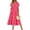 04-Pink Floral, variant on Dresses for Women Summer Midi Womens Solid Black Cotton Dresses Short Sleeve Scoop Neck Loose Fit Sun Dresses with Pocket XL 14W 16W
