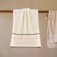 thumbnail image 3 of Toallas de mano de algodón, toalla de mano suave y absorbente para baño, hotel, spa, gimnasio, juego de 2, 33*73 cm, 3 of 5