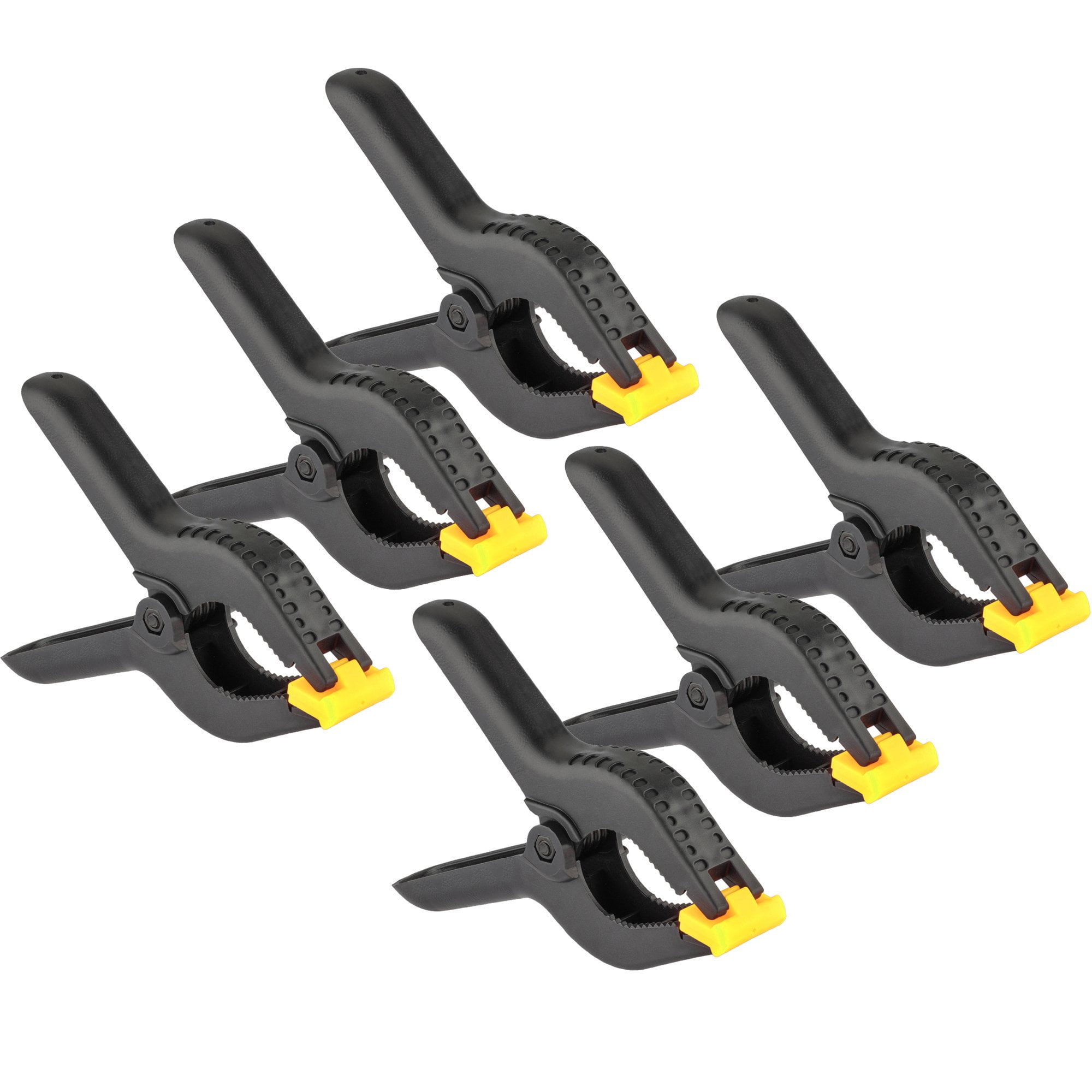 Wideskall 6" inch Nylon Plastic Spring Clamps Pack of 6