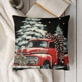 thumbnail image 3 of SHANXI  Christmas Pillow Covers, Polka Dots Bowknot Tree Truck Snowman Noel Decorations Holiday Farmhouse Merry Xmas Winter Throw Pillow Cases Decor for Sofa Couch 12x12in, 3 of 5