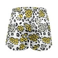 thumbnail image 3 of Women's Soft Sleep Shorts Relaxed Fit Lounge Pajama Bottoms Shorts for Women Pajama for Home and Comfort White Leopard Print Pattern, 3 of 8