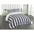 thumbnail image 3 of Ambesonne USA Quilted Bedspread Set 3 Pcs, Famous Day of United States, King Size, Indigo Red White, 3 of 5