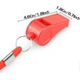 thumbnail image 4 of 12-pack Coach Referee Sports Plastic Whistle With Lanyard Set (red), 4 of 5