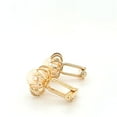 thumbnail image 6 of Big & Bold Vintage Handcrafted Gold Plated Faux Pearl Cufflinks, 6 of 13