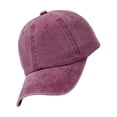 thumbnail image 3 of Cotton Baseball Cap Solid Color Dome Replacement Breathable Easy Matching Outdoor Adjustable Sunproof Hat Headgear Wine Red, 3 of 9