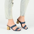 thumbnail image 6 of Journee Collection Womens Laceless Denim Block Heel, 6 of 6