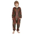 thumbnail image 2 of Vzayyk 4T-14Y Size Aviliable Cozy One-Piece Footless Sleeper Pajama Dark Red, 2 of 8