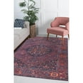 thumbnail image 2 of Coventry Burgundy Oriental Polyester Digital Print Decorative Area Rug, 2 of 8