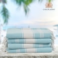 thumbnail image 1 of Casa Platino Toallas de Playa Grandes 4 Pack – Secado Rápido, Ligeras, Ideales para Adultos a la Moda en Vacaciones de Verano – Aqua, 1 of 4
