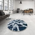 thumbnail image 3 of Ahgly Company Indoor Rectangle Abstract Light Steel Blue Abstract Area Rugs, 2' x 4', 3 of 6