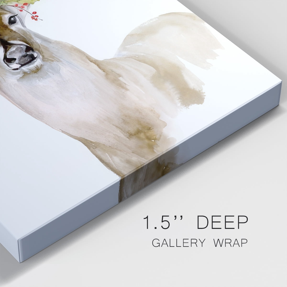 Holiday Deer I- Gallery Wrapped Canvas