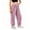 Pink, variant on Girls Boys Sequin Jogger Pants Sparkle High Waist Kids Glitter Dancewear Trousers with Pockets