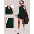 thumbnail image 3 of Pinspark Golf Shirts Women Sleeveless Tennis Polo Lightweight Racerback Tank Tops V Neck with Collar Athletic Tops, 3 of 6