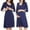 Dark Blue, variant on Jinhomg Womens Casual Solid Nursing Dresses Fall Casual Cozy 3/4 Sleeve Midi Pregnancy Dress Loose Fit Maternity Breastfeeding Dresses Seasonal Sale Dark Blue XL