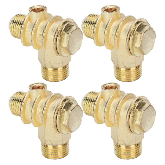 Male Threaded Tube,4Pcs Air Compressor Check Zinc Alloy Check Valve Check Valve Eco-Friendly Materials