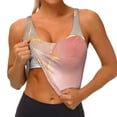 thumbnail image 3 of Balery Abstract Marble Texture Sujetadores deportivos con espalda cruzada para mujer, acolchados, sin costuras, de alto impacto, ideales para yoga, gimnasio, entrenamiento y fitness.-Small, 3 of 8