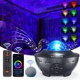 thumbnail image 1 of Star Projector, Galaxy Star Night Light Projector Working with Smart App & Alexa, 10 Color Music Starry Light Projector with Remote & Bluetooth, Borealis Light Projector for Bedroom Kids, 1 of 5