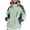 Dark Green, variant on Women's Waterproof Jacket, Couple Warm Lightweight Softshell Rain Jacket, Insulated Hood Running Hiking Windbreaker Zip up Pocket