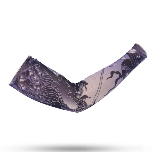 Manchons de Bras Unisexes Protection Solaire UV Élastique Manchons de Bras Tatouage Course 10