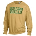 thumbnail image 2 of Men's ComfortWash Gold South Florida Bulls Garment Dyed Fleece Crewneck Pullover Sweatshirt, 2 of 3