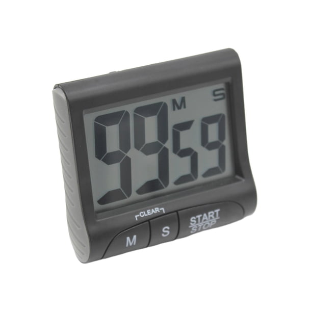 Temporizador de cocina Macarena digital con Función de memoria pantalla LCD negro