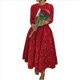 thumbnail image 3 of Vestido de Fiesta con Lentejuelas, Larga, Corte A, Acampanado, con Brillo y Brillo para Mujer, Talla Grande Rojo XL, 3 of 8
