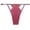 Hot Pink, variant on Women's Rhinestone Lace Thong with T-Back Design and Sheer Mesh Panels Featuring Low Rise Cut for Date Nights Bedroom Romance White M