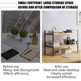 thumbnail image 5 of ZeenArt Desktop Organizer, Wooden Desk Shelf Organizer for Home Office, 5 of 6