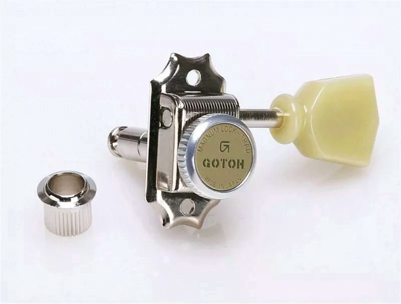 NEW - Gotoh SD90-MGT 3x3 Locking Tuning Keys With Lock Knob - NICKEL