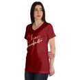 thumbnail image 4 of Inkmeso V-Neck Chaos Coordination Tshirt Tops For Mom Graphic Print Women Tee, 4 of 8