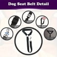 thumbnail image 4 of BYXAS Dog Seat Belt, Heavy‑Duty Nylon Pet Car Safety Vest Harness with Adjustable Buckle, Vehicle Travel Safety Seat Belt for Dogs, Purple, 4 of 8