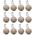thumbnail image 2 of Imobaby 12 Pcs Metal Shower Curtain Hooks Rust Proof for Shower Curtain Liner - Little Rabbit Basking in the Sun, 2 of 8