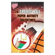 32ct Sports Ball Valentine Cards