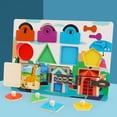 thumbnail image 4 of tablero de niño ocupado,Montessori Toddlers Busy Board Juguete sensorial de madera,Juguete de rompecabezas multifuncional de desbloqueo de educación temprana,Actividades de 2 piezas Hugo tablero de niño ocupado, 4 of 7
