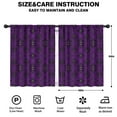thumbnail image 2 of Blackout Kids Curtains,Purple Black Ornament Eye Pattern Childrens Insulated Curtains Set Of 2,Bedroom Essentials,Toddler Room Decor 42"x54", 2 of 5