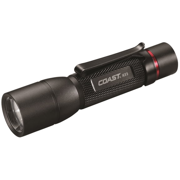Coast HX5 130 lm Black LED Flashlight AA Battery