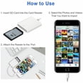 thumbnail image 4 of SD Card Reader for iPhone/iPad/Camera Trail Camera viewer Micro SD Card Adapter Support iOS System Portable Memory Card Reader is a Witness to Your Good Times, 4 of 8