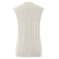 thumbnail image 5 of Utoimkio Knit Sweater Vest for Women V Neck Oversized Sweaters Sleeveless Knitwear Tank Tops, 5 of 7
