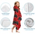 thumbnail image 7 of Black Controllers Games Icons Red Pattern Hooded Bath Towel，60"x35" for Ages 3 To 12 Kids, Quick Dry Lightweight Soft Microfiber Hood Beach Towel Cover Up for Kids, 7 of 7