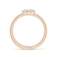 thumbnail image 2 of ANGARA Lab Grown Diamond Three Stone Open Ring for Women in 14K Rose Gold (Size-5x3mm| Color-F-G| Clarity-VS) | April Birthstone, Anniversary, Jewelry Gift for Women | Lab-Grown Diamond Ring, 2 of 4
