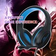 thumbnail image 6 of Anivia PC Computer Headset, Headphones with Microphone Stereo Surround for PC MAC Laptop, Noise Cancelling Over Ear Wired Headset Compatible with PC Laptop-Black&Blue（Ship from USA）, 6 of 6