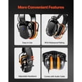 thumbnail image 7 of Safety Earmuffs Electronic, Bluetooth 5.1 Noise Reduction, NRR23dB Hearing Protection for Shooting, Hunting, Construction, Industrial Work, 7 of 7