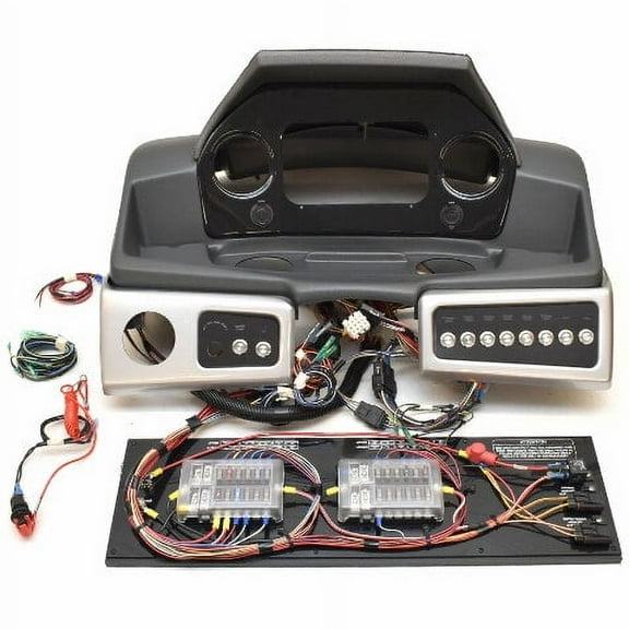 Regency Pontoon Boat Dash Panel Kit 324763 | Gray Silver (4PC)