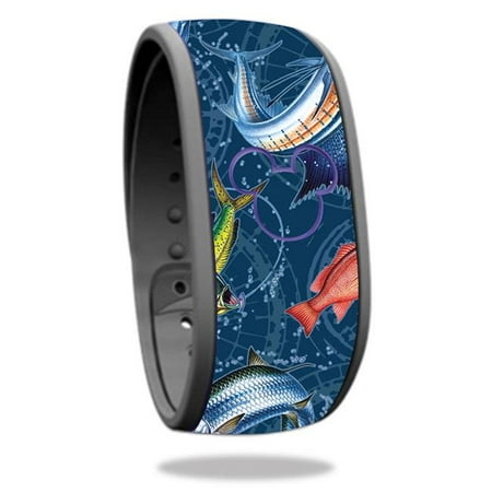 MightySkins DIMABA-Saltwater Compass Skin Decal Wrap for Disney Magic Band - Saltwater Compass